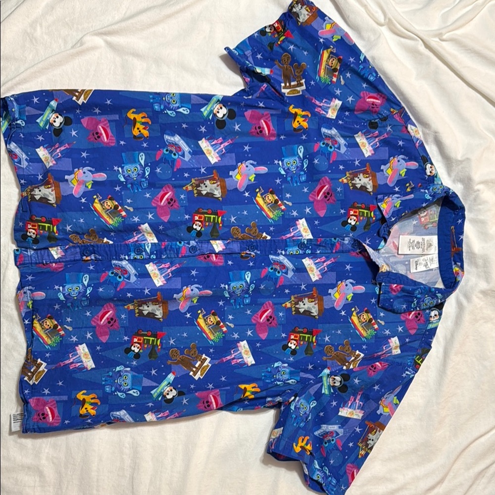 Adult woven Disney shirt